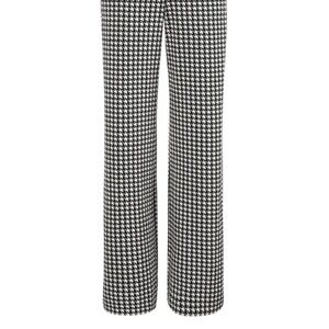 CAbi Black and White Wide Leg Pants